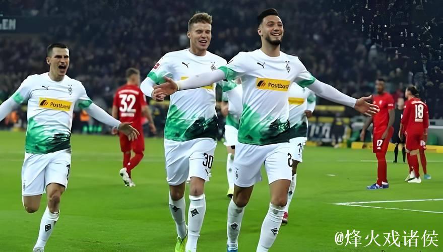 维默尔梅开二度，沃尔夫斯堡3-1击败门兴格拉德巴赫