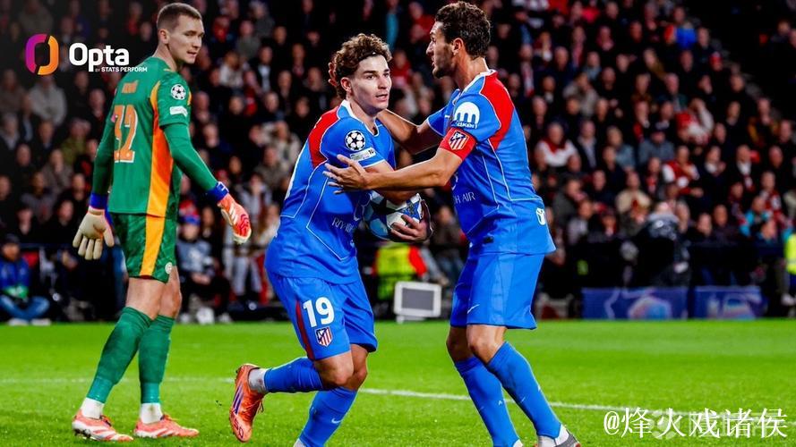 11球追平萨乌尔，小蜘蛛马竞欧冠进球数列第二